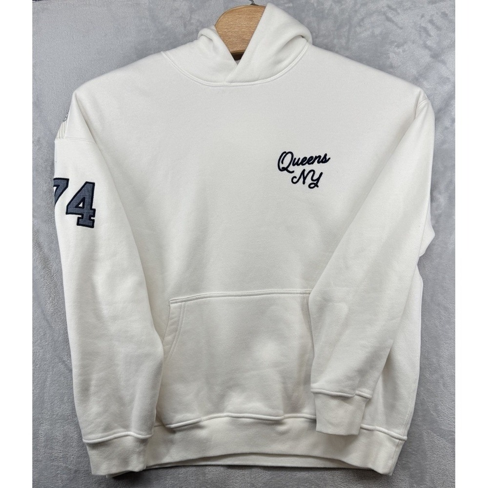 Abercrombie & Fitch Fleece Hoodie‎ Sweatshirt NYC Exclusive Queens Men's L EUC